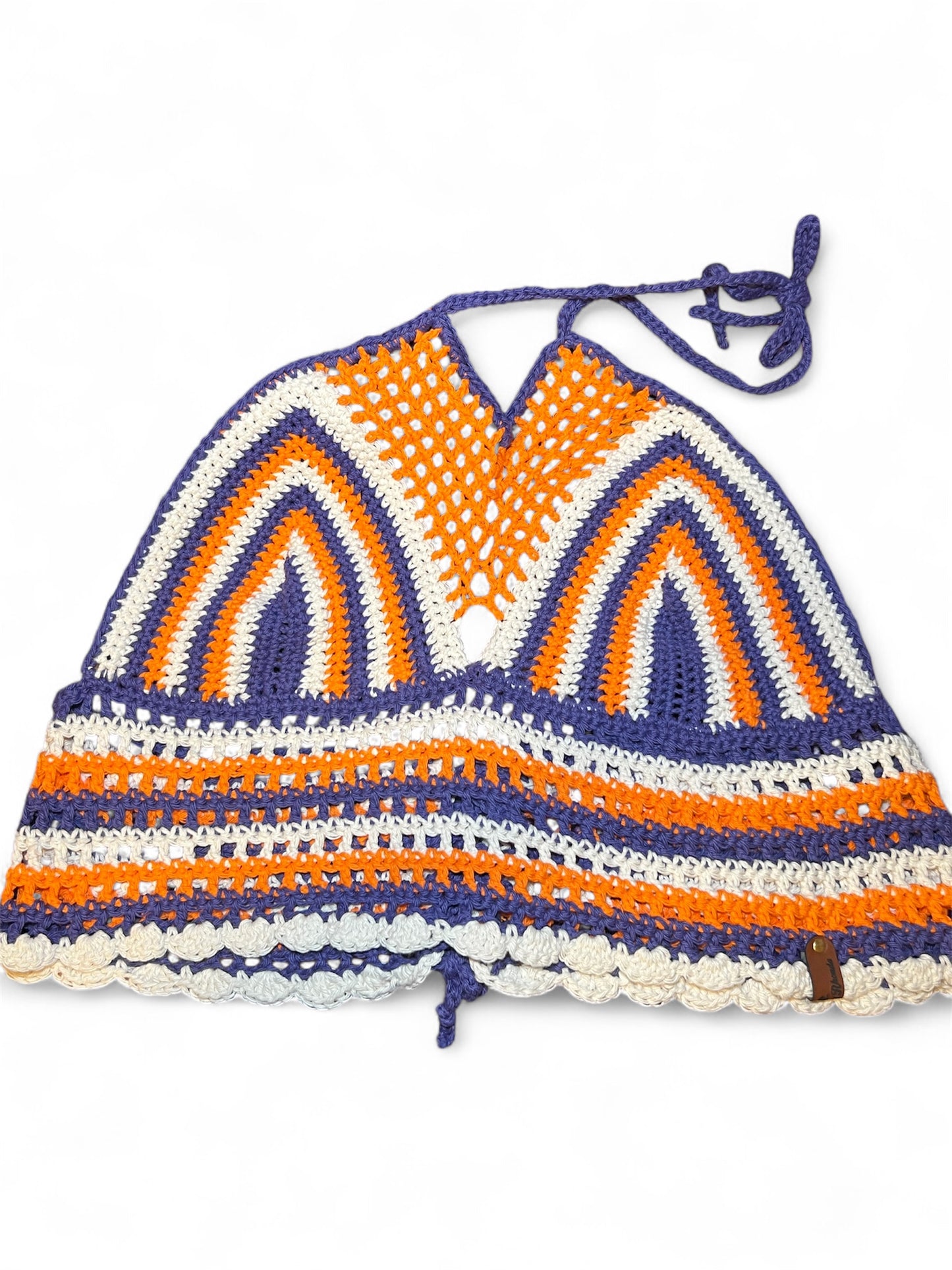 Crocheted Caged Halter Top