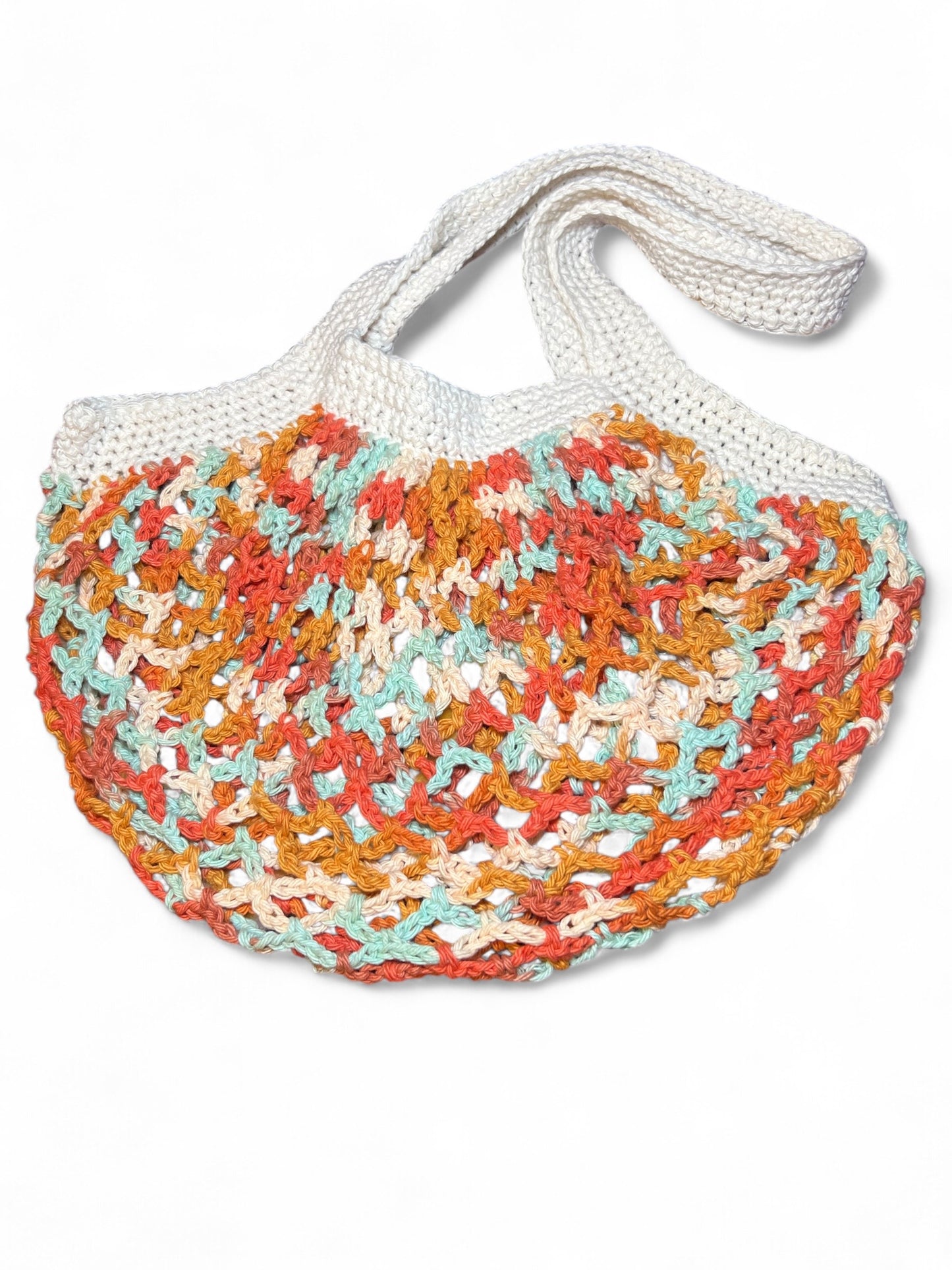 Crocheted Mesh Market Bag