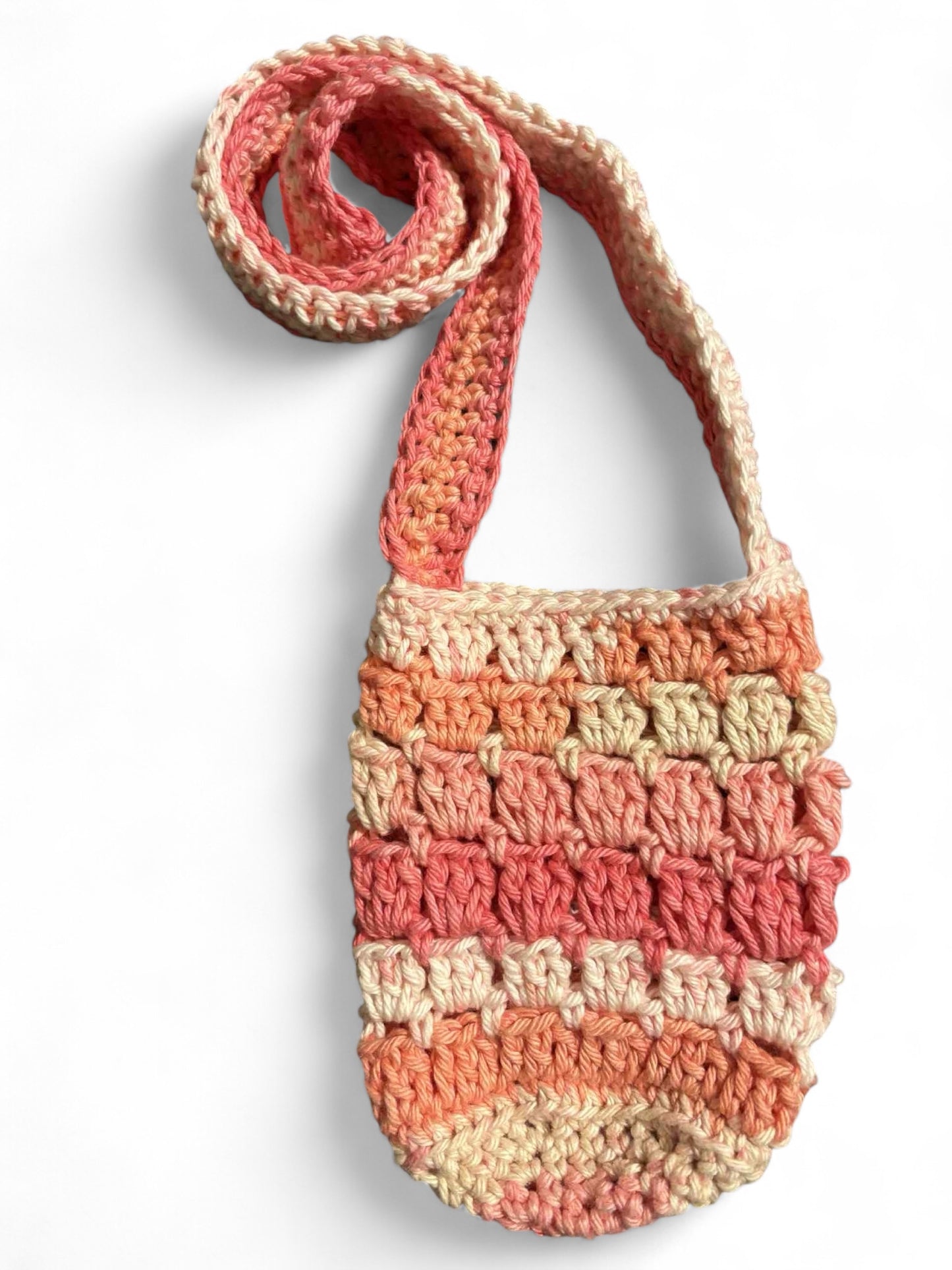 Pink Multicolor water bottle holder with strap