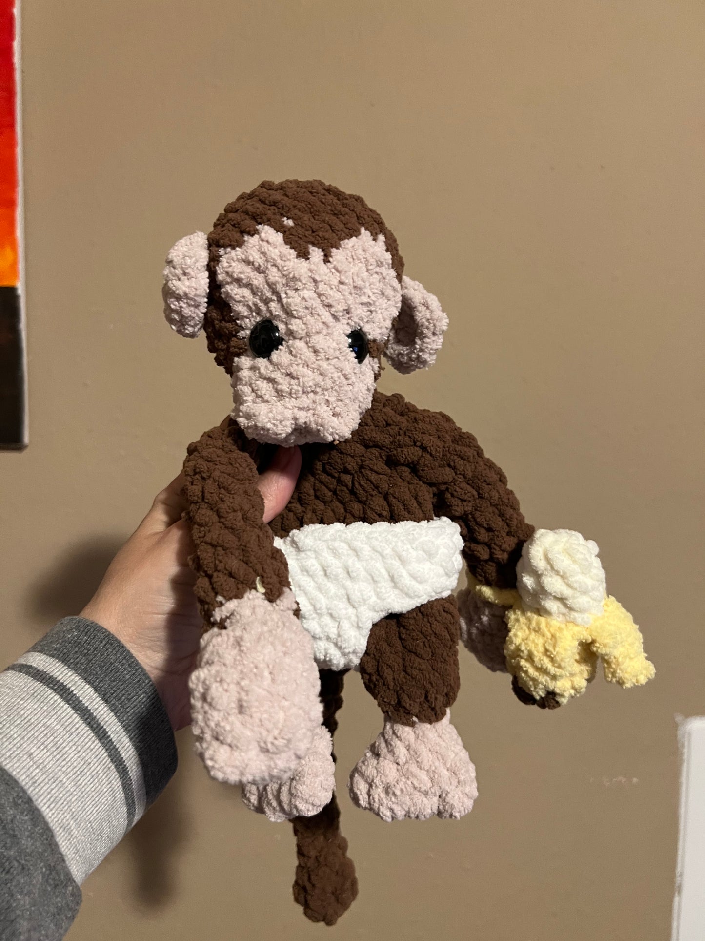 Crochet Baby Monkey Plush