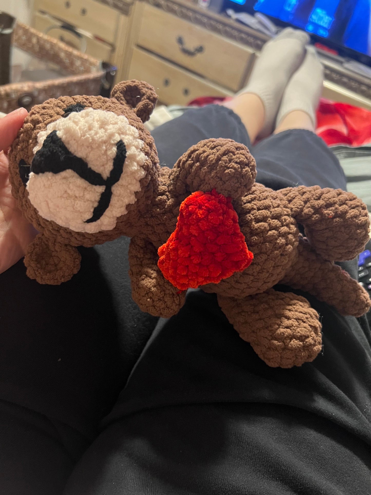Crochet Otter with Heart