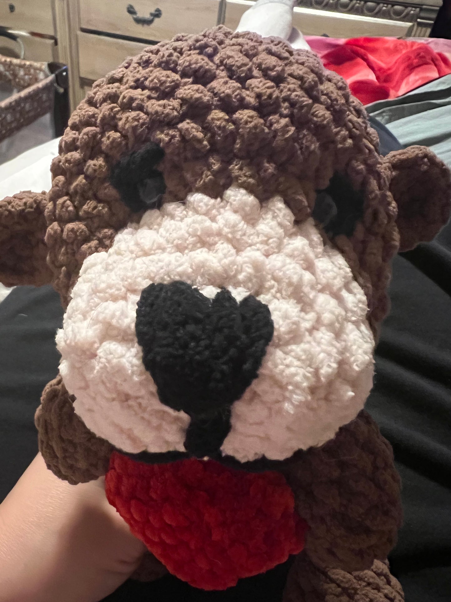 Crochet Otter with Heart