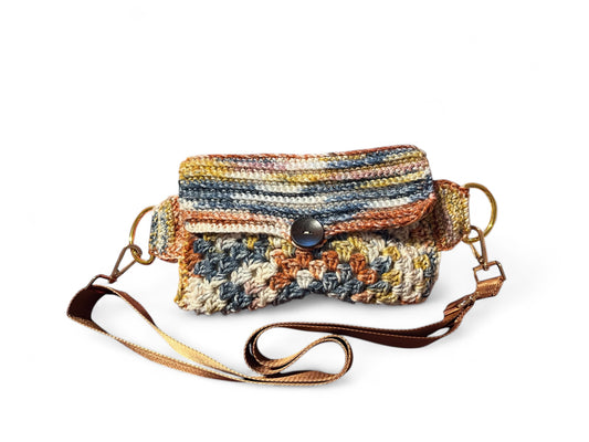 Granny square fall themed crossbody