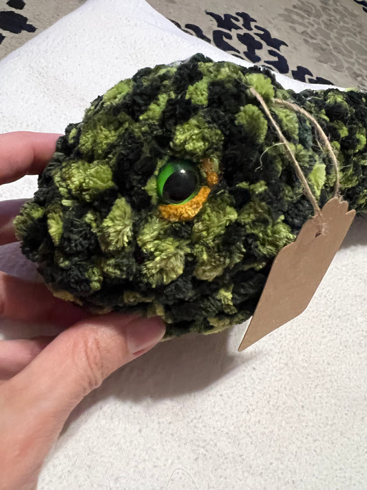 Snake with green eyes