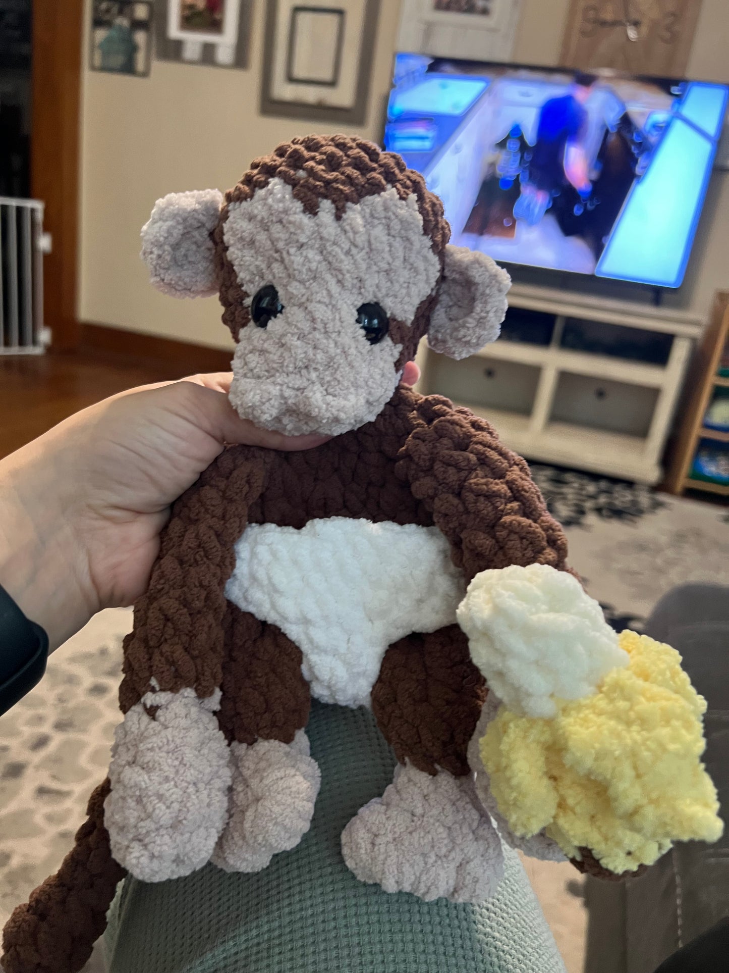 Crochet Baby Monkey Plush