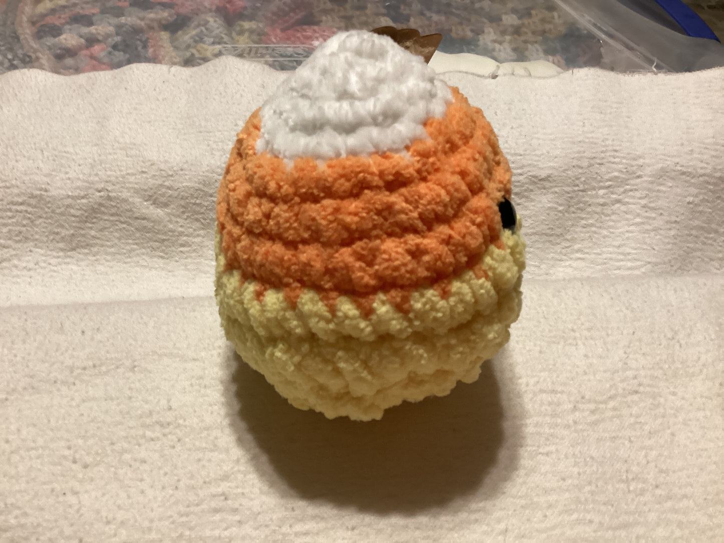 Chubby candy corn friend