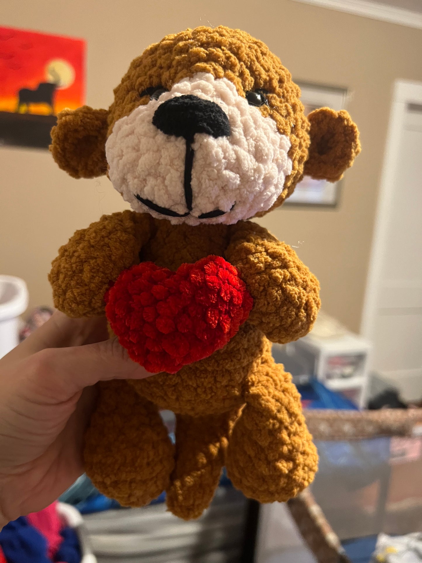 Crochet Otter with Heart