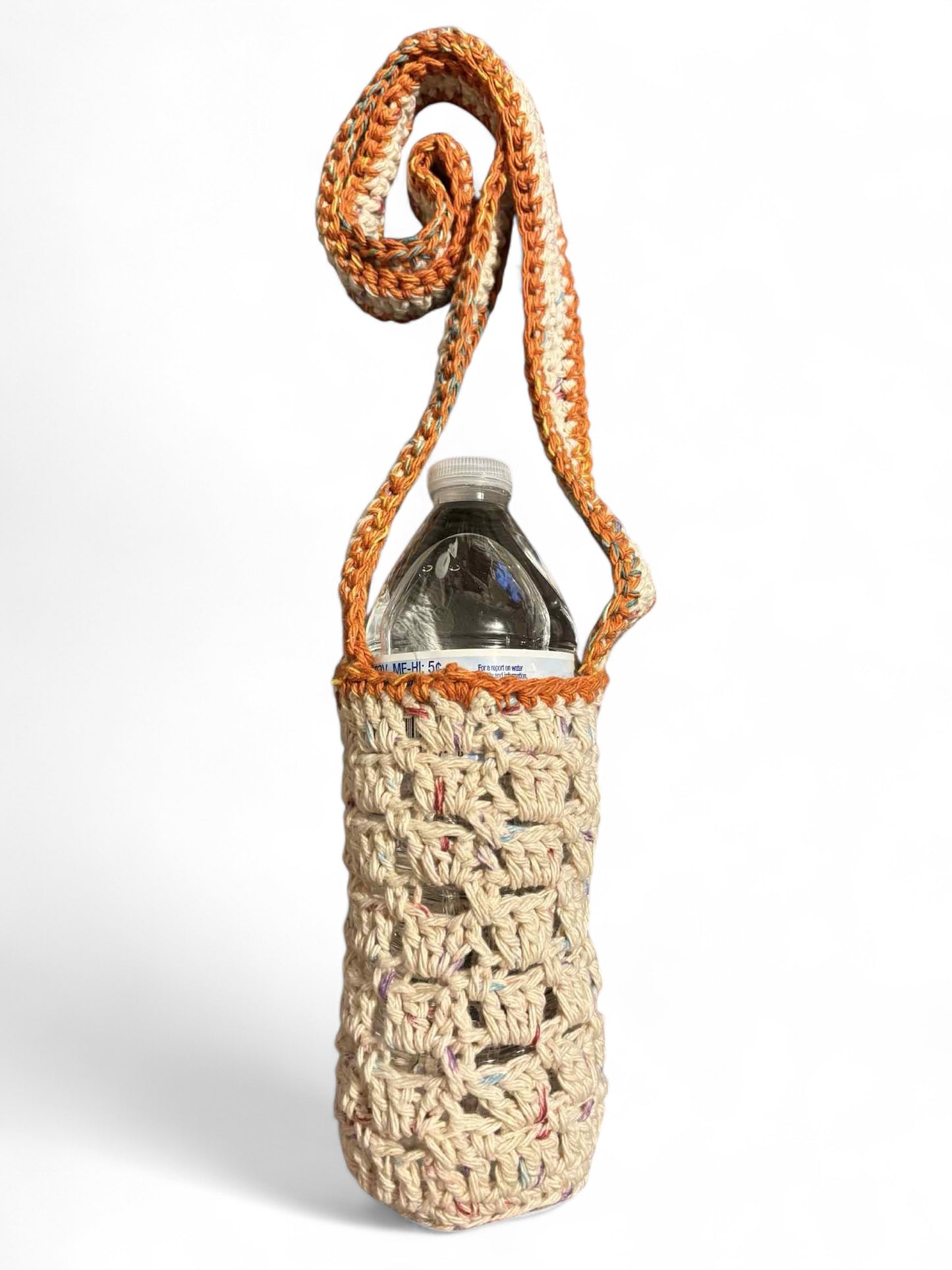 Water bottle holder with strap