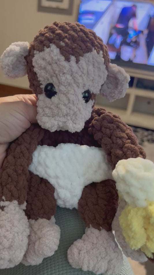 Crochet Baby Monkey Plush
